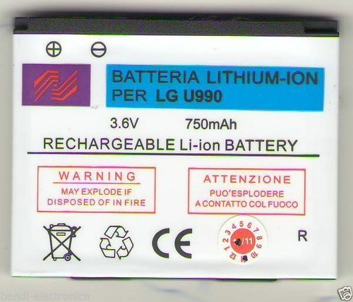 Batterie ku900 viewty - lg:,